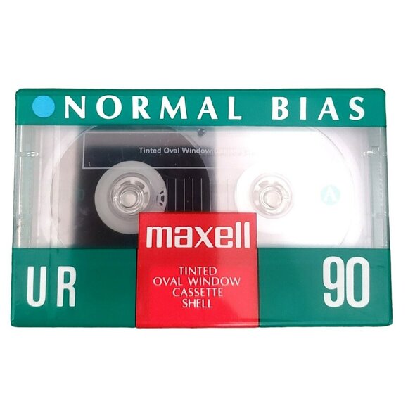 New 3 Maxell Cassette Tapes Blank Audio Recording Normal Bias UR 90 Sealed - Picture 2 of 4